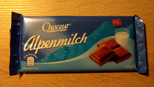 Schmeckt nicht mehr so fein: Choceur Alpenmilch.